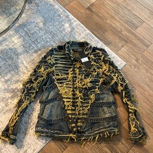 Valabasas Denim Claude Jacket Blue Sporco Soze Medium In Men Brand New with Tags